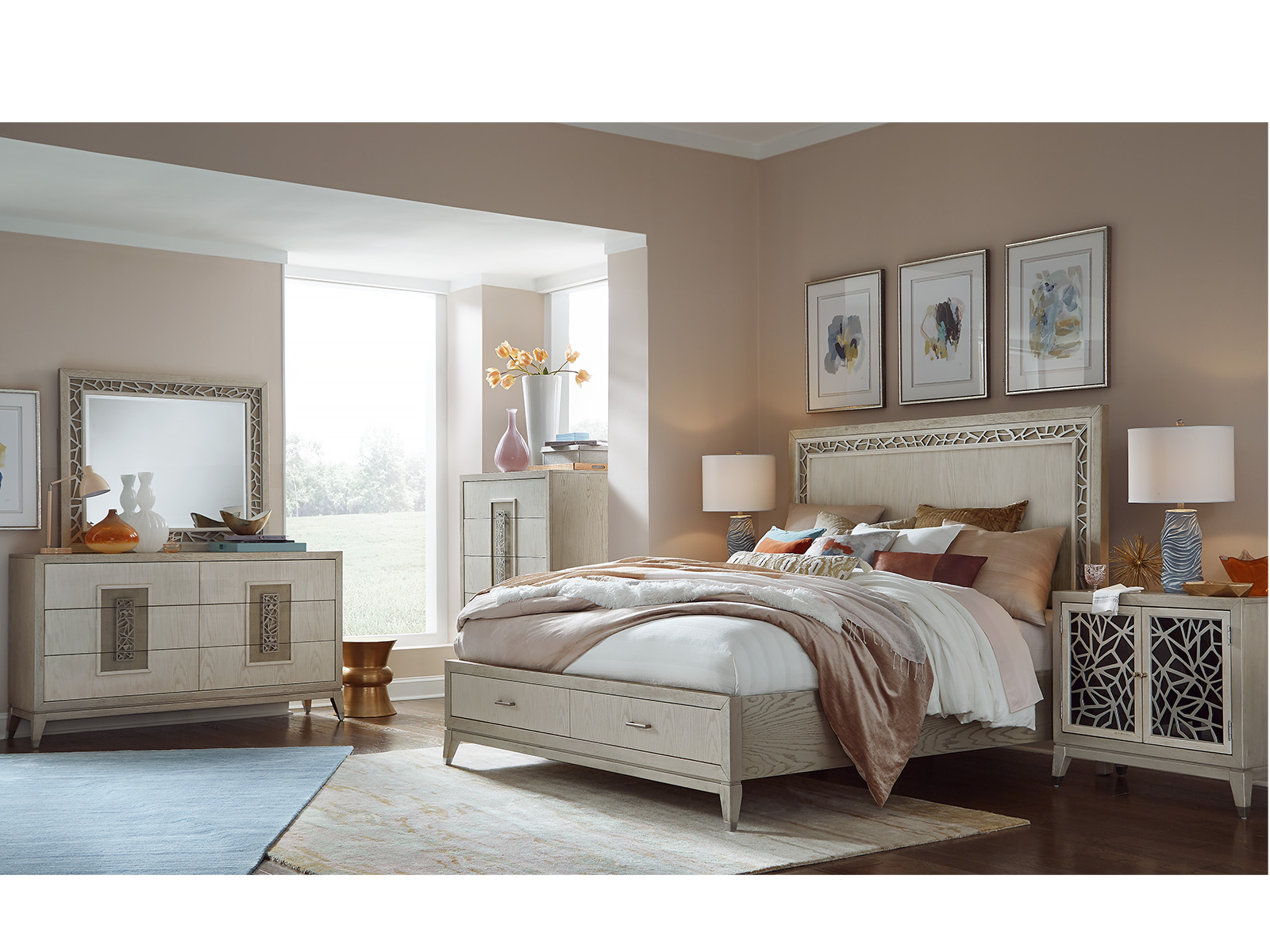 Ashfield 5 Piece Queen Storage Bedroom Set Hanaposy